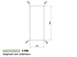 Lorreine 17R Kleines Luxus Küchenspüle aus Edelstahl 17 cm Unterbau, flächenbündig und Oberflächen-Einbau 1150178225