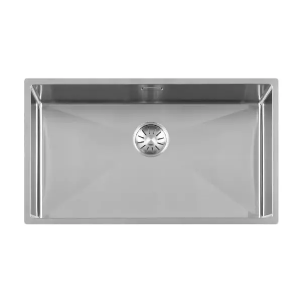 Lorreine 74R Luxury Edelstahl Küchenspüle groß 74x40 cm Unterbau, flächenbündig und Oberflächen-Einbau 1150178229