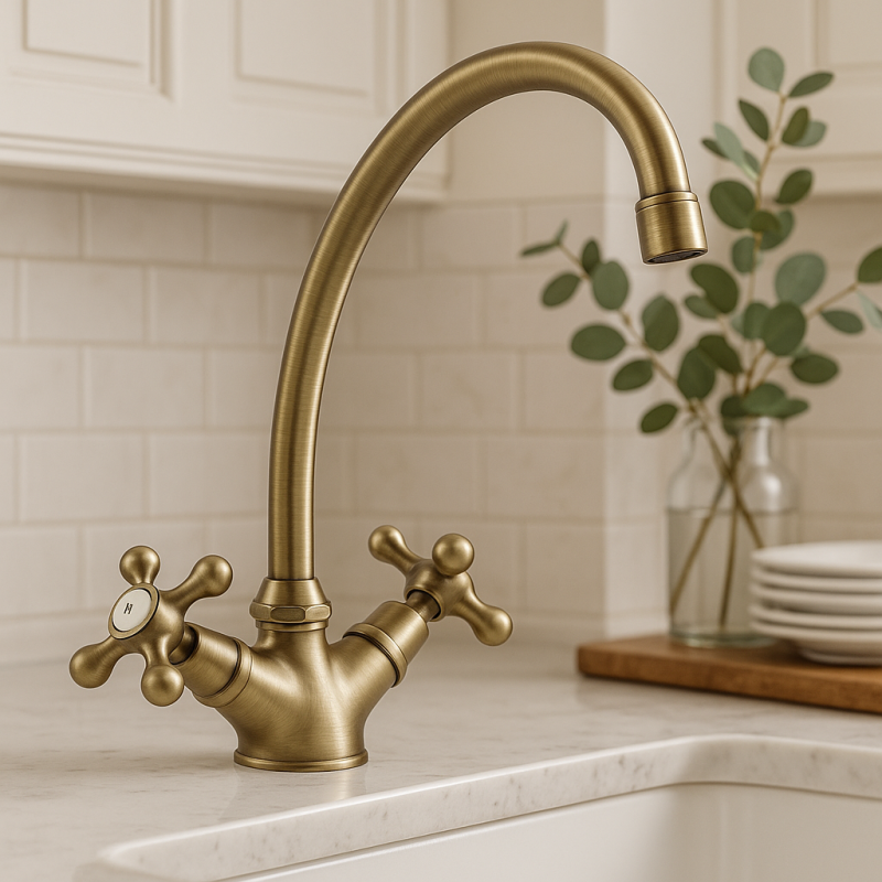 Nostalgische Küchenarmatur Bronze V1900