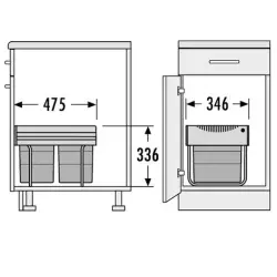 Hailo Tandem RB Abfalleimer 1153449152