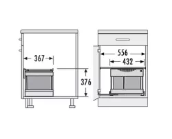 Hailo Tandem S 2 Plus 2 Abfalleimer 1153449242