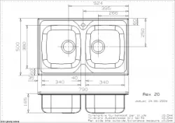 Reginox Küchenspüle REX 20 Oberflächen-Einbau L6110