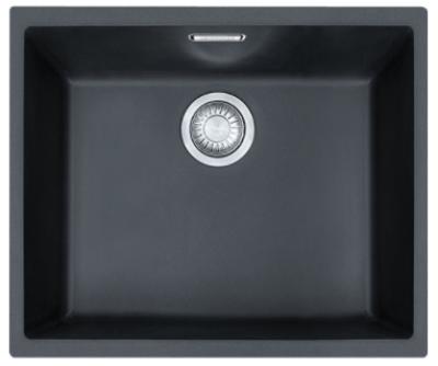 Franke Sirius 2 S2D 110.50 Kunststoff schwarzes Spülbecken 50x41cm Unterbau 125.0252.223