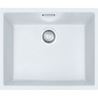 Franke Sirius 2 S2D 110.50 Kunststoff weißes Spülbecken 50x41cm Unterbau 125.0252.224