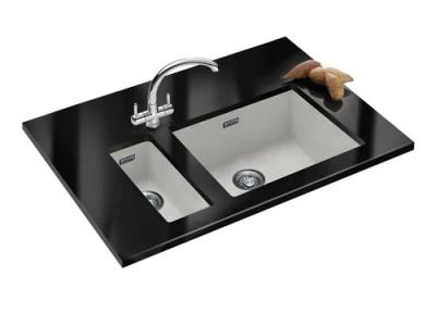 Franke Sirius 2 S2D 110.50 Kunststoff weißes Spülbecken 50x41cm Unterbau 125.0252.224