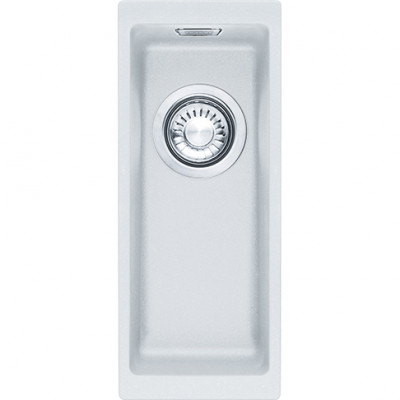 Franke Sirius 2 S2D 110.16 Kunststoff kleine weiße Spüle 16x41cm Unterbau 125.0252.233