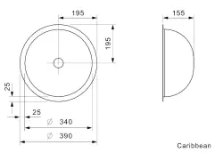 Reginox Caribbean Küchenspüle aus Edelstahl flächenbündig B30G6LLU02GDS