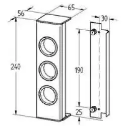 Energieblock ST3003, Edelstahl