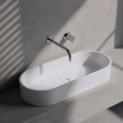 Waterevolution Flow Einbau-Waschtischarmatur Chrom mit Auslauf 25 cm T116B01-25