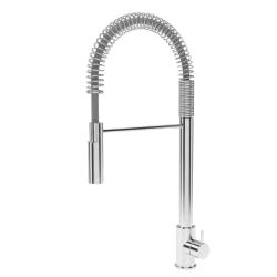 Waterevolution Flow semiprofessioneller Küchenmischer Chrom mit Säule und Feder T15701