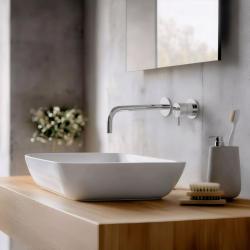 Waterevolution Flow Einbau-Waschtischarmatur Chrom Auslauf 21 cm T116B01-21