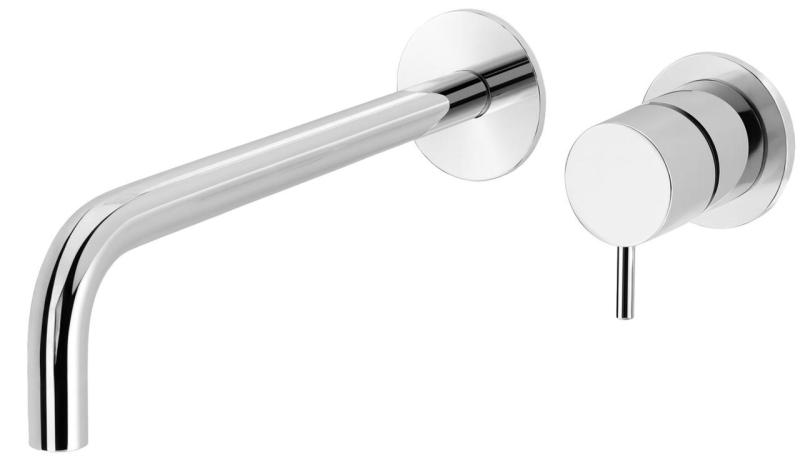 Waterevolution Flow Einbau-Waschtischarmatur Chrom Auslauf 21 cm T116B01-21