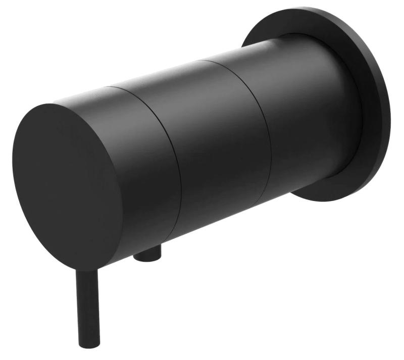 Waterevolution Flow Einbau-Duschthermostat mit runder Rosette, mattschwarz 1208778082 T142TBPR