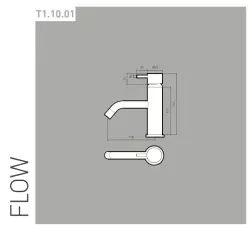 Waterevolution Flow Waschtischarmatur matt Weiß T1101ABR