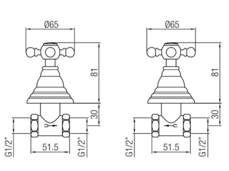 PB Classic Unterputz-Duschgarnitur mit Sterngriffen Edelstahl 1208855352