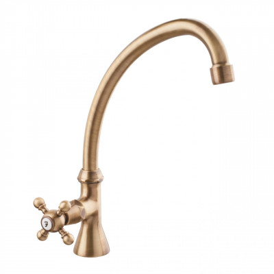 PB Classic Kaltwasserarmatur mit Sterngriff und hohem Auslauf Bronze 1208855662