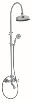 PB Classic Bad/Dusch-Set Aufputz mit Regendusche Sterngriffe Bronze 1208855872