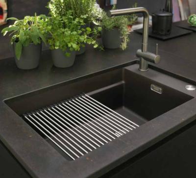 Franke Kubus KNG 110.62 Küchenspüle 72x42 Anthrazit Granit Unterbau mit Hahnlochbank 125.0512.515