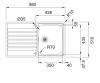 Franke Argos AGX 211-86 rvs spoelbak met afdruip 860x510 vlakbouw 127.0380.403