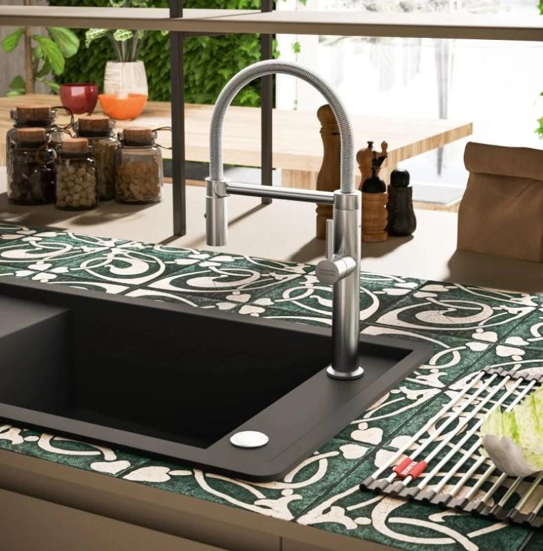 Franke Pescara Semi Pro L Küchenarmatur flexibler Auslauf, Edelstahl 115.0472.960