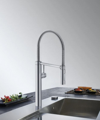 Franke Pescara Semi Pro 360 Küchenarmatur mit flexiblem Auslauf, Chrom 115.0393.976