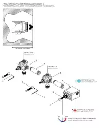 Waterevolution Flow Unterputz-Duschthermostat mit 3 Absperrventilen komplett aus Edelstahl 1208916492