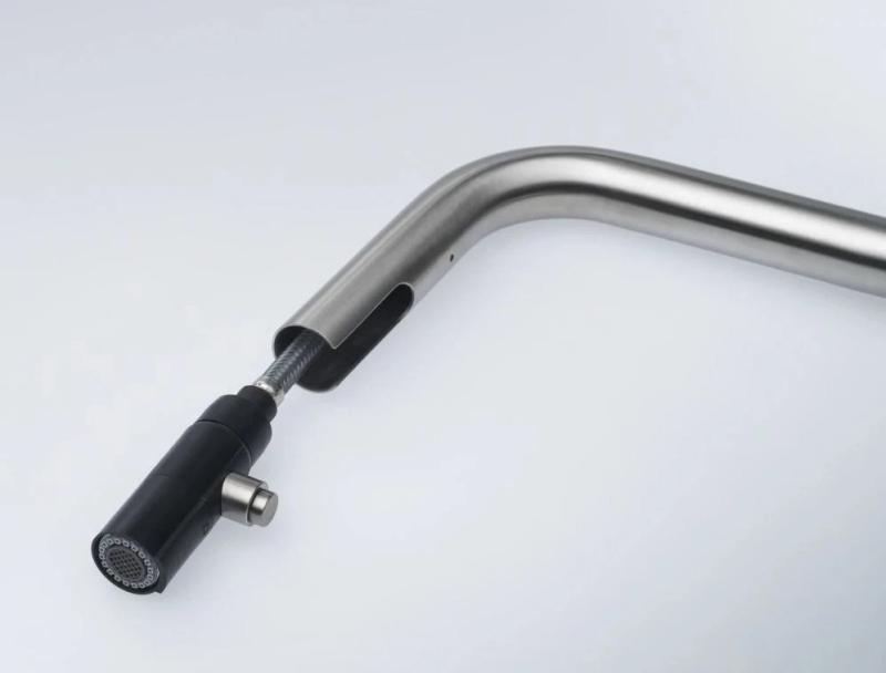 Franke Kubus Küchenarmatur, ausziehbare Handbrause, Edelstahl 115.0529.207