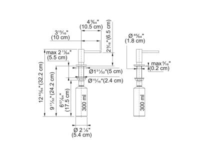 Franke Active Einbau-Seifenspender Chrom 119.0547.902