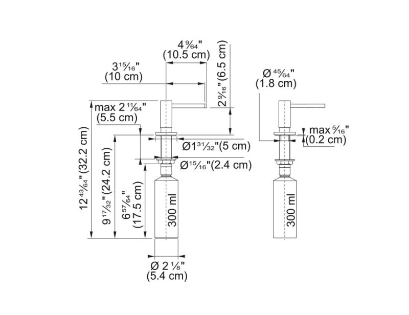Franke Active Einbau-Seifenspender Chrom 119.0547.902