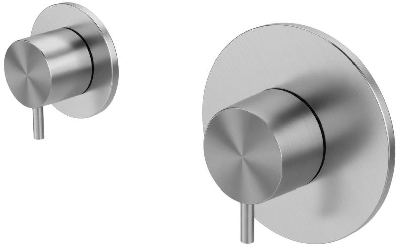 Waterevolution Flow Unterputz-Duschhermostat mit 1 Umstellventil komplett aus Edelstahl 1208920976