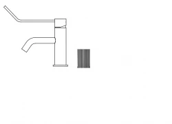 Waterevolution Flow Waschtischarmatur inkl. Klickverschluss, PVD Gun Metal T111GME