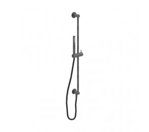 Waterevolution Flow Duschstangen-Set mit Handbrause 800mm Gun Metal T1661GME