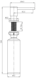 Luxus Einbau-Seifenspender PVD-Kupfer 1208952331