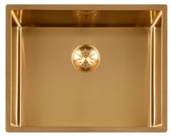 Lorreine 50SP Gold Superplug Küchenspüle 50x40cm Einbau von oben, unten oder den flächenbündigen Einbau 1208952368