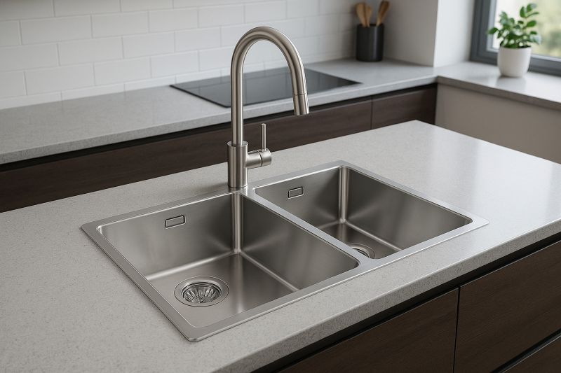 Franke Maris Doppel Küchenspüle Edelstahl MRX 220 flächenbündig 1270568051