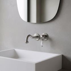 PB Nostalgie Unterputz-Waschtischarmatur Vintage, Auslauf 21cm, Edelstahl