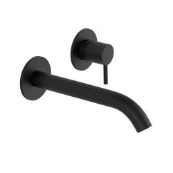 SB Round Unterputz Waschtischarmatur, Schwarz matt - 102mm