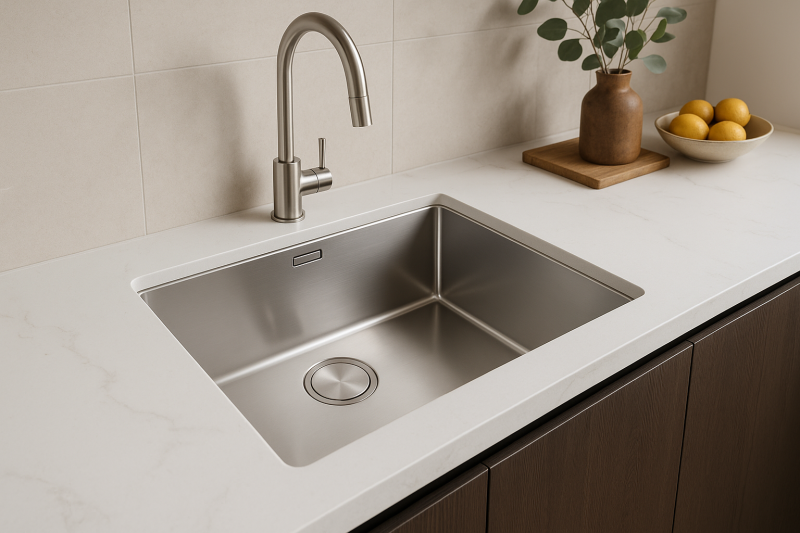 Franke Mythos MYX 110.50 Edelstahl-Spüle 50x40cm Unterbau 122.0658.055