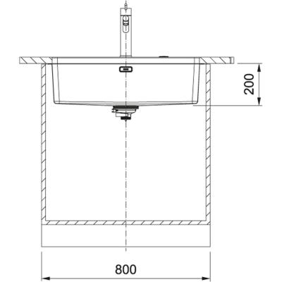 Franke Mythos MYX 110.70 Edelstahlspüle 70x40cm Unterbau 122.0658.053