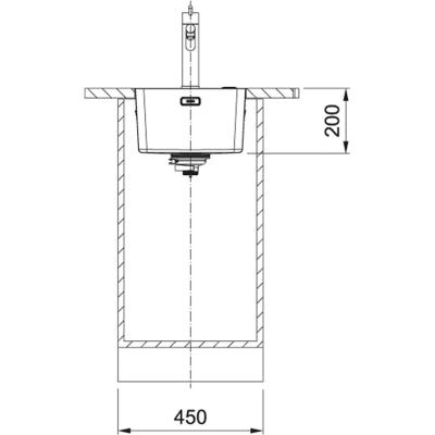 Franke Mythos MYX 210.34 Edelstahlspüle 34x40cm für flächenbündigen Einbau 127.0658.065