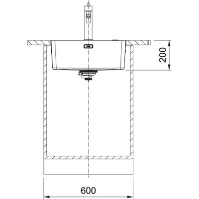 Franke Mythos MYX 210.50 Edelstahlspüle 50x40cm für flächenbündigen Einbau 127.0658.063