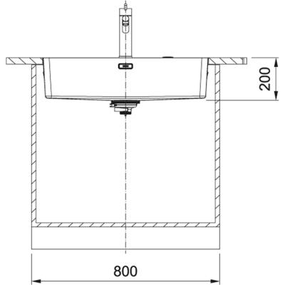 Franke Mythos MYX 210.70 Edelstahlspüle 70x40cm für flächenbündigen Einbau 127.0658.527