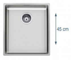 Foster L45 Spezielle 45 cm lange Edelstahl-Spüle 40 x 45 cm Unterbau 1208953742