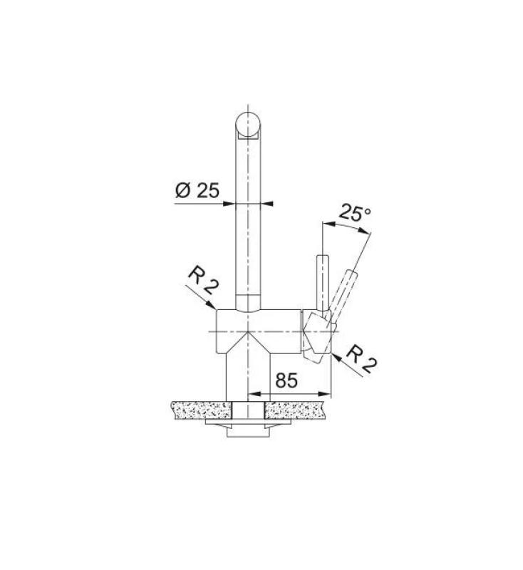 Franke Atlas Neo Küchenarmatur mit Zugauslauf, PVD-Kupfer 115.0628.208