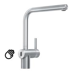 Franke Atlas Neo Sensor Küchenarmatur mit schwenkbarem Auslauf, Edelstahl massiv 115.0625.489