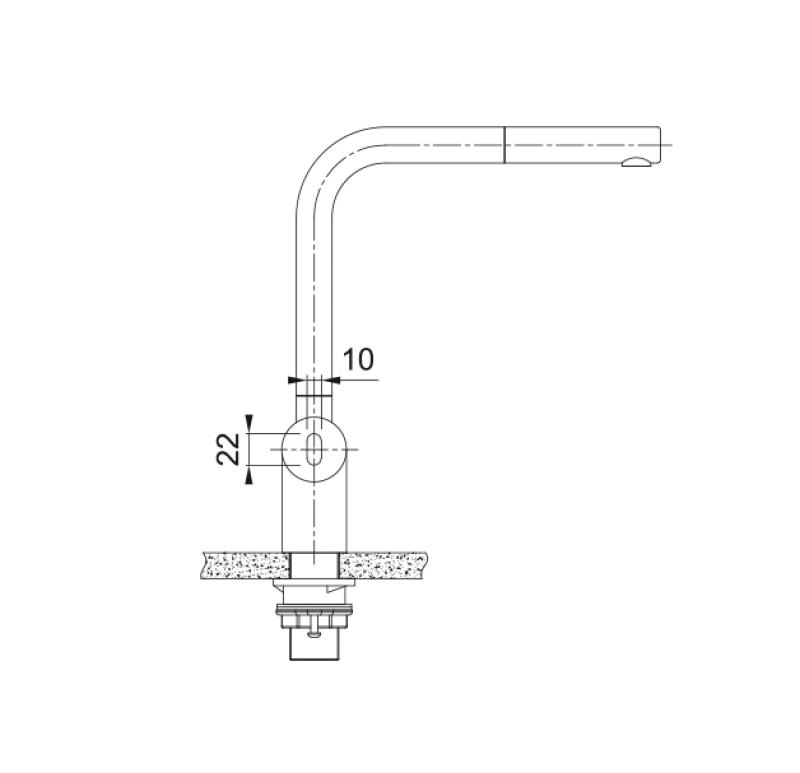 Franke Atlasd Neo Sensor Küchenarmatur mit Zugauslauf, Schwarz gebürstet 115.0625.527