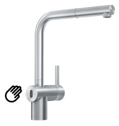 Franke Atlas Neo Sensor Küchenarmatur mit Zugauslauf, Edelstahl 115.0625.523