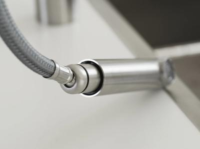 Franke Atlas Neo Sensor Küchenarmatur mit Zugauslauf, Edelstahl 115.0625.523
