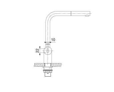 Franke Atlas Neo Sensor Küchenarmatur mit Zugauslauf, Edelstahl 115.0625.523
