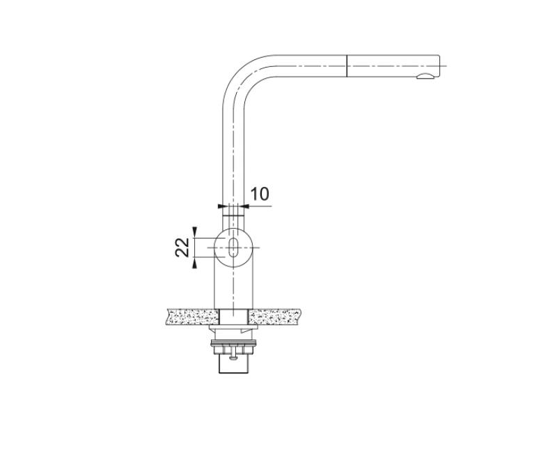 Franke Atlas Neo Sensor Küchenarmatur mit Zugauslauf, Edelstahl 115.0625.523